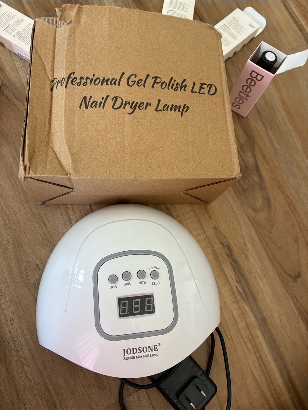 LED UV Nail Lamp - Portable Gel Dryer with gel polish
